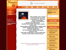 Tablet Screenshot of lioneltbynoejr.memory-of.com