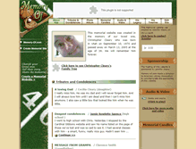 Tablet Screenshot of christopher-cleary.memory-of.com