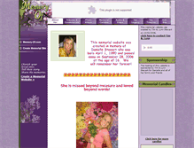 Tablet Screenshot of danielle-stewart.memory-of.com