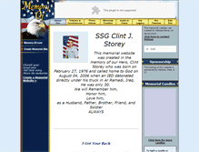 Tablet Screenshot of clint-storey.memory-of.com