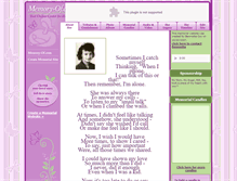 Tablet Screenshot of helen-aichele.memory-of.com