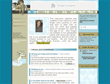 Tablet Screenshot of john-lucente-jr.memory-of.com