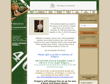 Tablet Screenshot of gregory-murray.memory-of.com