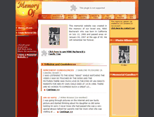 Tablet Screenshot of nikki-bacharach.memory-of.com