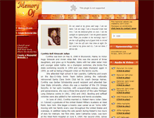 Tablet Screenshot of cynthia-julian.memory-of.com