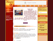 Tablet Screenshot of maddie-busmann.memory-of.com
