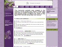 Tablet Screenshot of karen-turner.memory-of.com