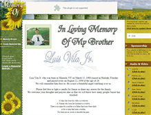 Tablet Screenshot of luis-vila-jr.memory-of.com