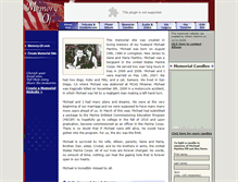 Tablet Screenshot of michael-martins.memory-of.com