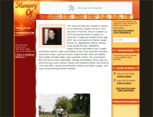 Tablet Screenshot of joseph-winner-jr.memory-of.com