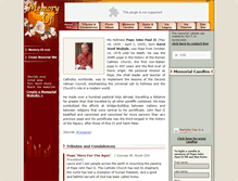 Tablet Screenshot of pope-john-paul-ii.memory-of.com