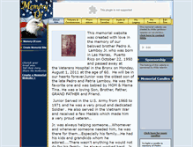 Tablet Screenshot of pedro-lamboy-jr.memory-of.com