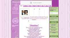 Desktop Screenshot of heather-wise.memory-of.com