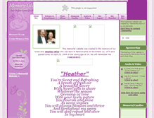 Tablet Screenshot of heather-wise.memory-of.com