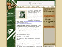 Tablet Screenshot of joshstevens.memory-of.com