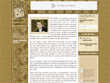Tablet Screenshot of aaron-chavez.memory-of.com
