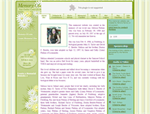 Tablet Screenshot of melissa-perkins.memory-of.com