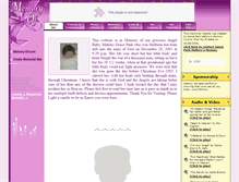 Tablet Screenshot of mallorygracepark.memory-of.com