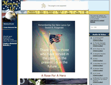 Tablet Screenshot of dusty-fitzgerald.memory-of.com