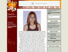 Tablet Screenshot of krystal-ebel.memory-of.com