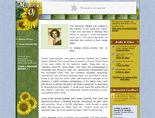 Tablet Screenshot of cordelia-cowan.memory-of.com