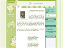 Tablet Screenshot of christopher-lawson.memory-of.com