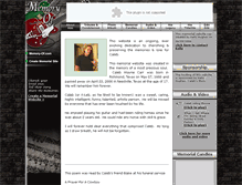 Tablet Screenshot of caleb-carr.memory-of.com