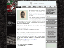 Tablet Screenshot of caleb-lee-krile.memory-of.com