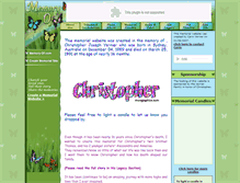 Tablet Screenshot of christopher-vernier.memory-of.com