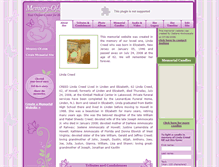 Tablet Screenshot of linda-creed.memory-of.com