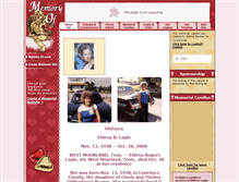 Tablet Screenshot of eldena-lagle.memory-of.com