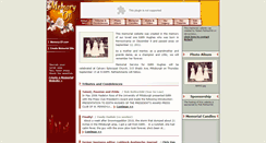 Desktop Screenshot of edith-hughes.memory-of.com