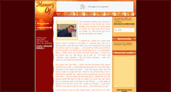 Desktop Screenshot of cindy-burdette.memory-of.com