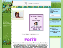 Tablet Screenshot of faith-angel-dominguez.memory-of.com