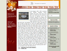 Tablet Screenshot of conor-j-keegan.memory-of.com