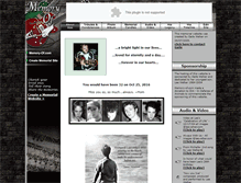 Tablet Screenshot of lee-welker.memory-of.com