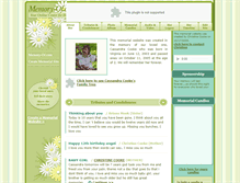 Tablet Screenshot of cassie-cooke.memory-of.com
