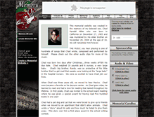 Tablet Screenshot of chadmiller.memory-of.com