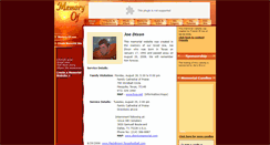 Desktop Screenshot of joedixon.memory-of.com