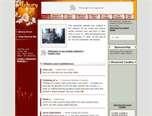 Tablet Screenshot of joshua-johnson-1985-2009.memory-of.com