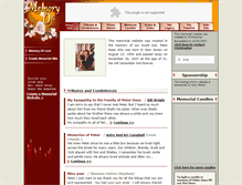 Tablet Screenshot of peterhaas.memory-of.com