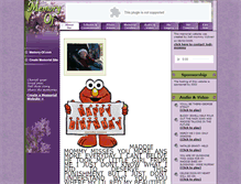 Tablet Screenshot of madison-vicknair.memory-of.com