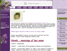 Tablet Screenshot of niamh-hart.memory-of.com