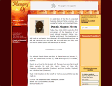 Tablet Screenshot of dennis-moore.memory-of.com