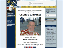 Tablet Screenshot of george-boyles.memory-of.com