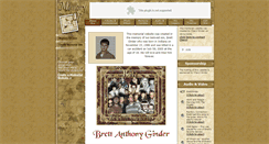 Desktop Screenshot of brett-ginder.memory-of.com