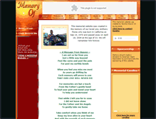 Tablet Screenshot of anthony-flores.memory-of.com