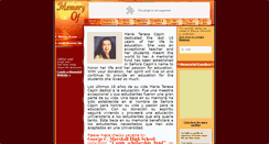 Desktop Screenshot of mariateresacapin.memory-of.com