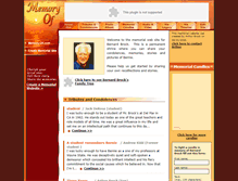 Tablet Screenshot of bernard-brock.memory-of.com