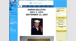 Desktop Screenshot of aaronsellitto.memory-of.com